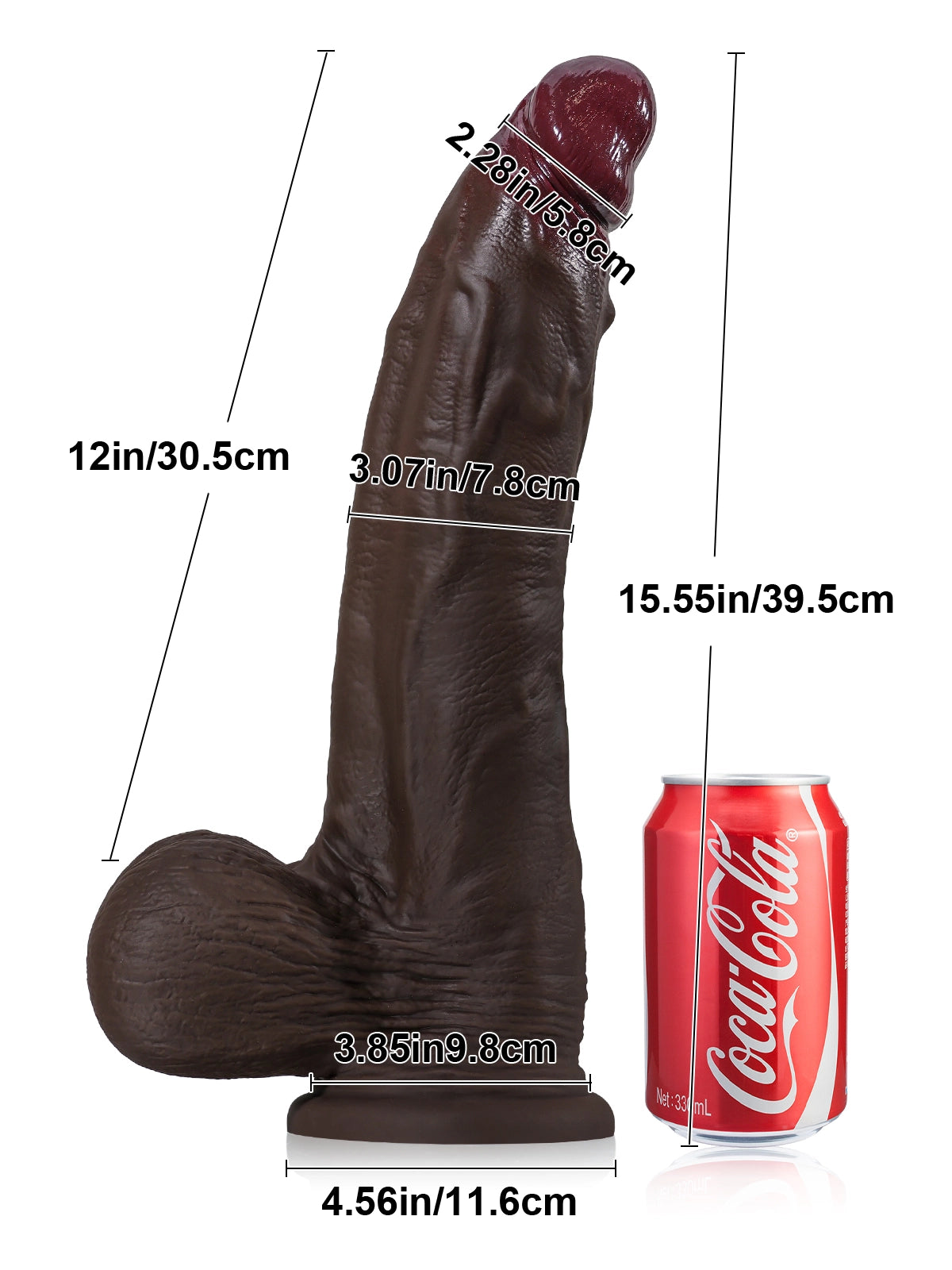 Huge BBC Dildo Daylen 15.5" x 3.1"