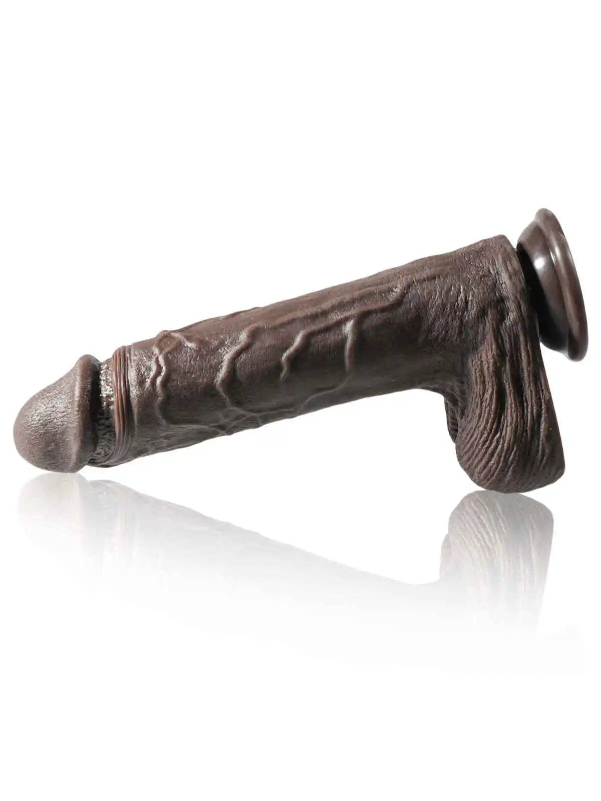 Enduring 10″ × 1.9″ Black Dildo with 7 Thrusting and 3 Vibration Modes