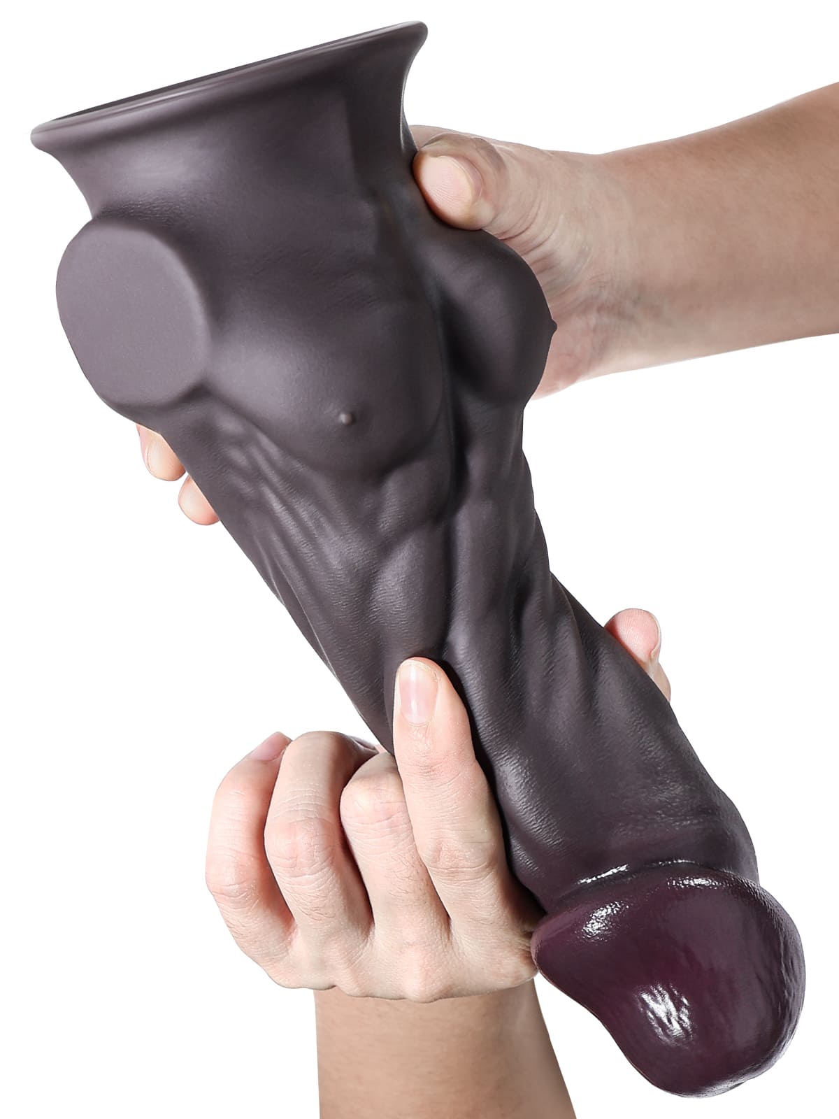 Black Dildo Silicone Hassan 11.02" x 2.55" (Large)