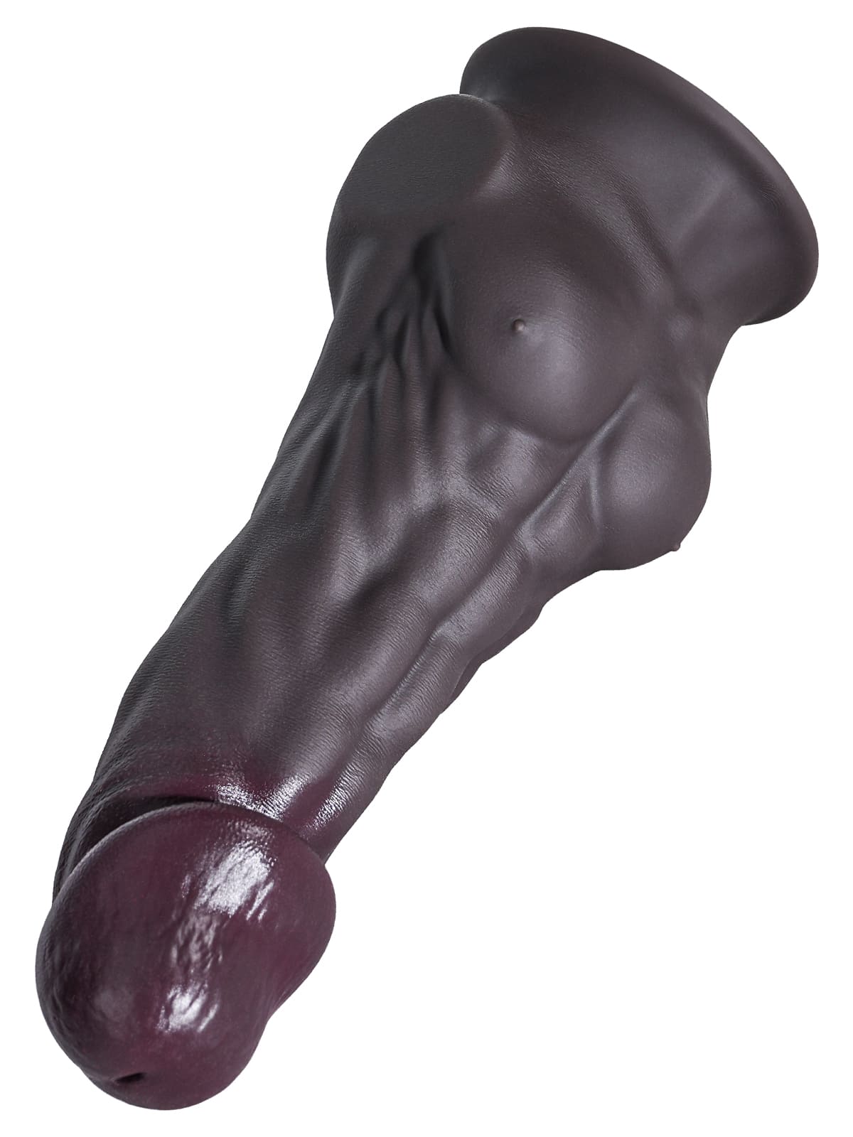 Black Dildo Silicone Hassan 11.02" x 2.55" (Large)