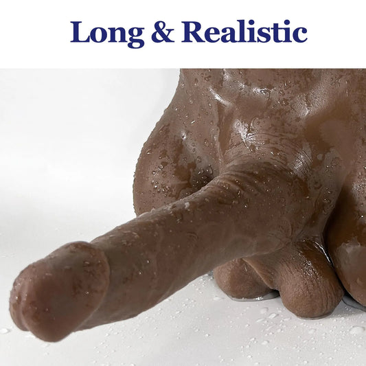 Henry: 5.7LB Heavy Unisex Black Dildo Torso