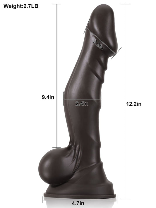 12 Inch BBC Dildo Jalen 12.2" x 2.4"