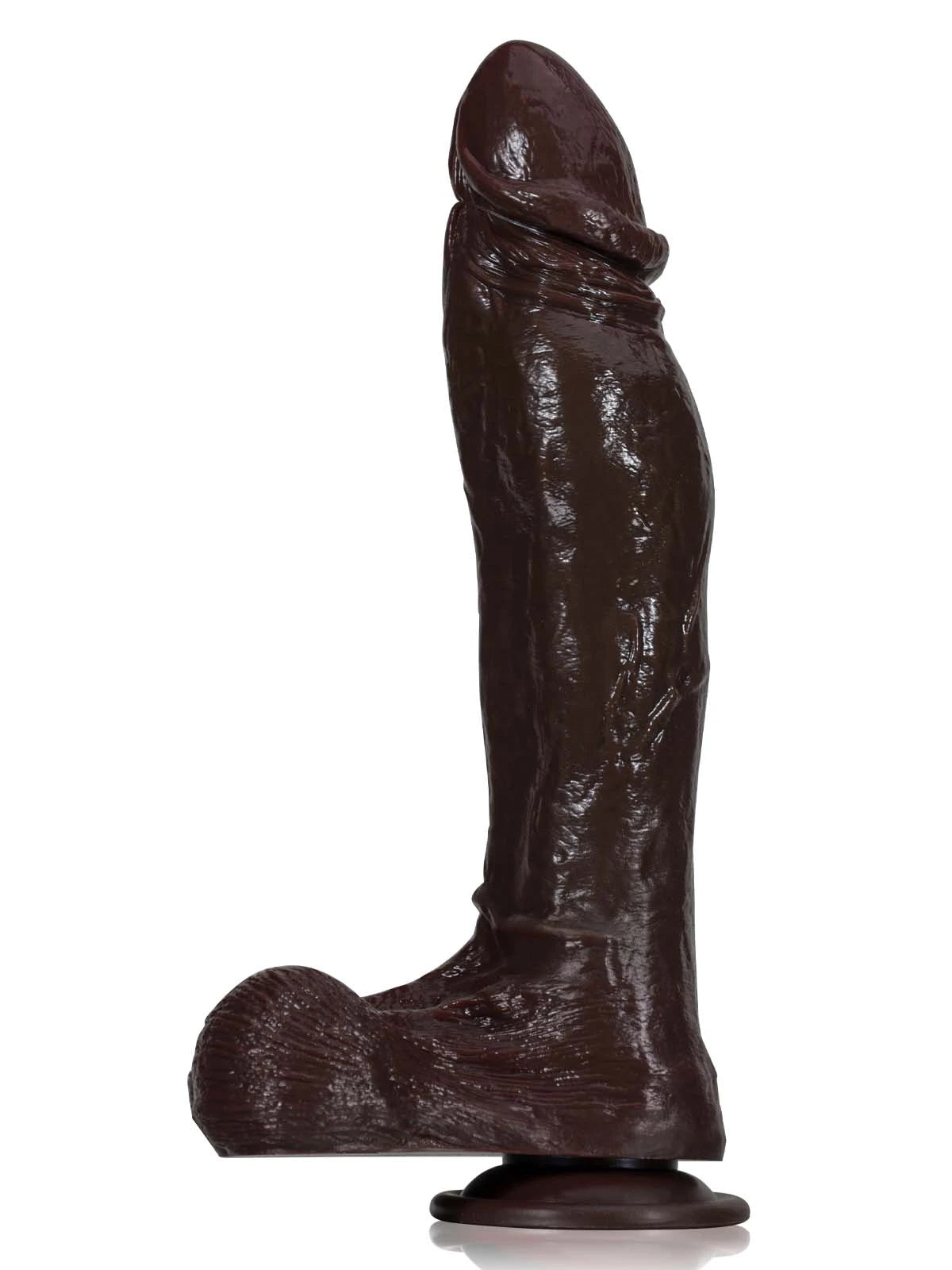 Big Black Thrusting Dildo Jordon 10.6" x 2.6"