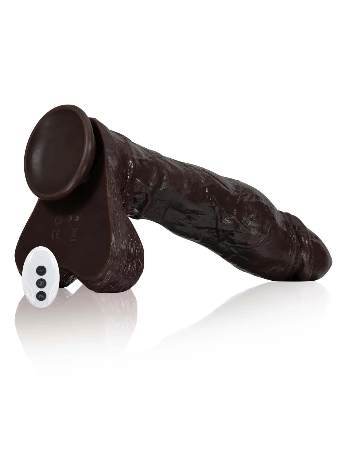 Big Black Thrusting Dildo Jordon 10.6" x 2.6"
