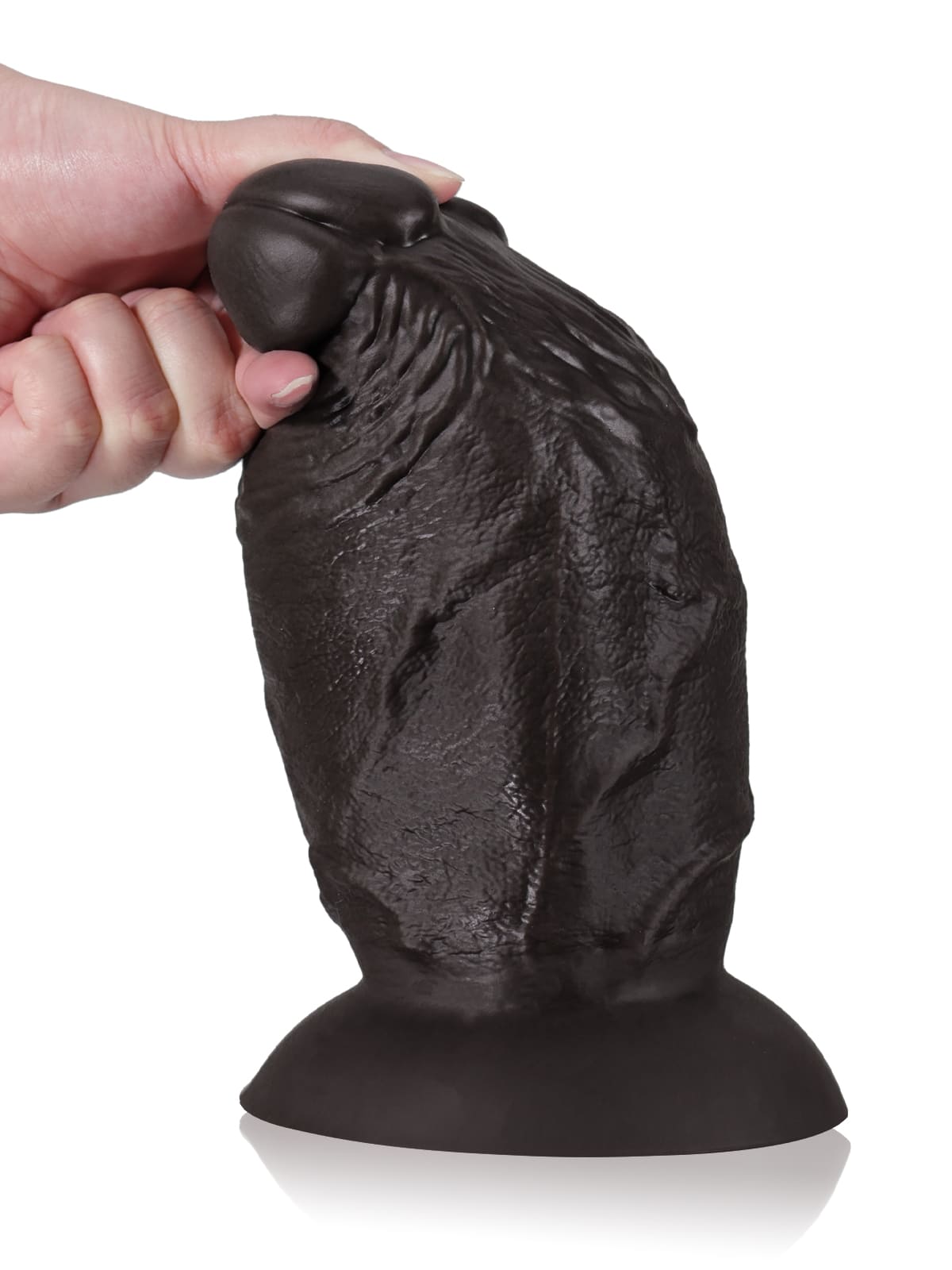Black Thick Dildo Kalvin 8" x 3.9"