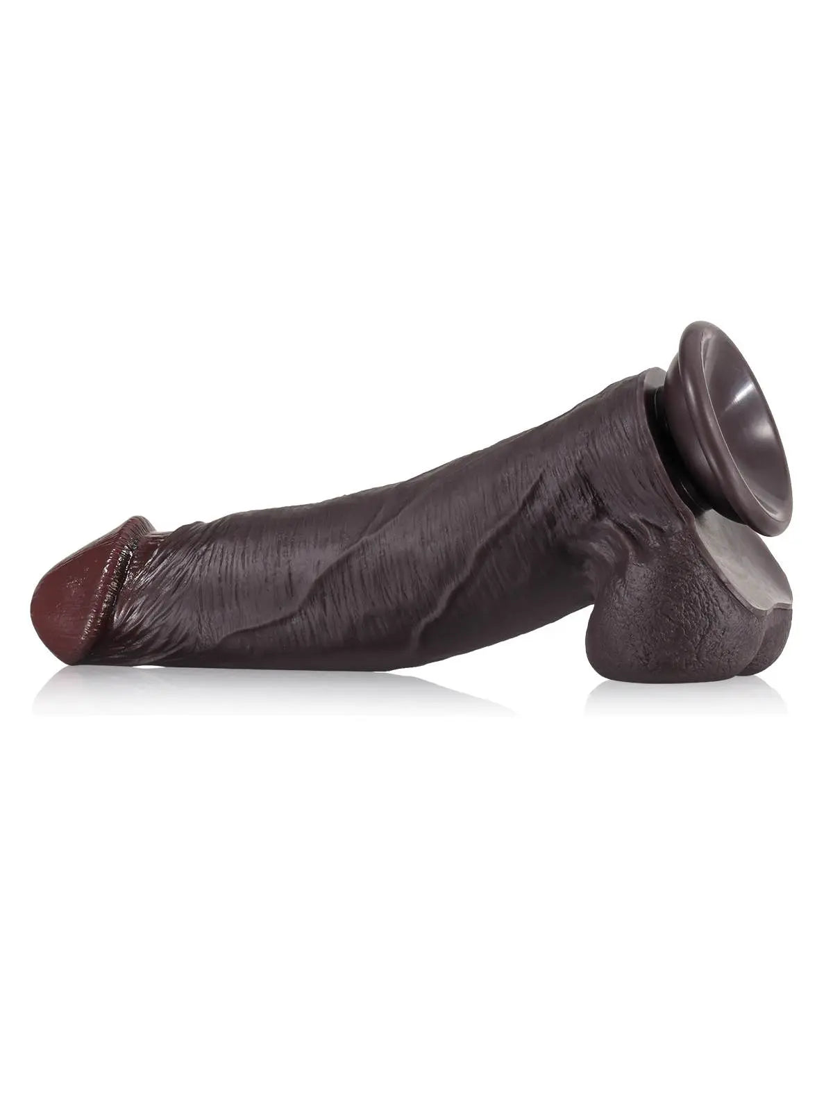Marcel 9.17" x 2.16" Dual Density Black Dildo
