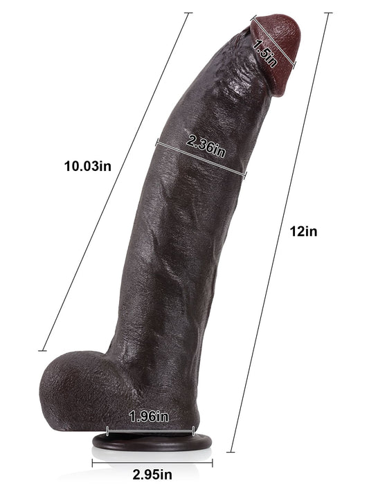Realistic BBC Dildo Kenny 12" x 2.36"