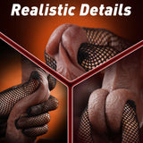 Wythe 10.8 lb Realistic Big Booty Black Dildo Torso with 6.9" Dildo