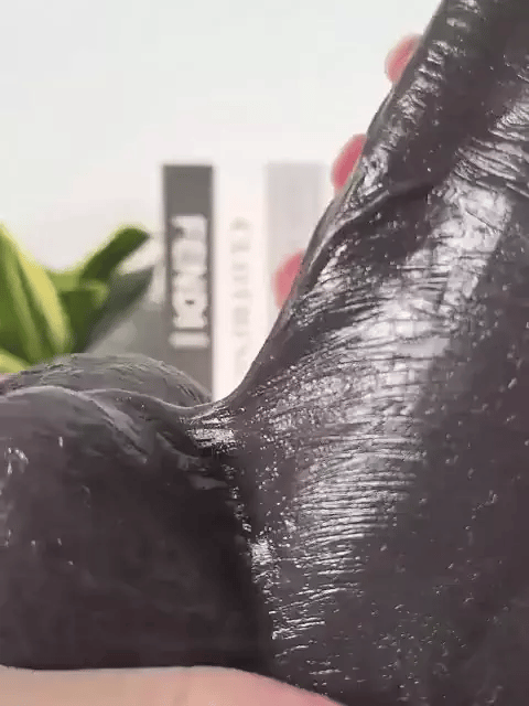 Marcellus 10.8" x 2.55" Sliding Skin Vacuum-Lock Black Dildo with Balls