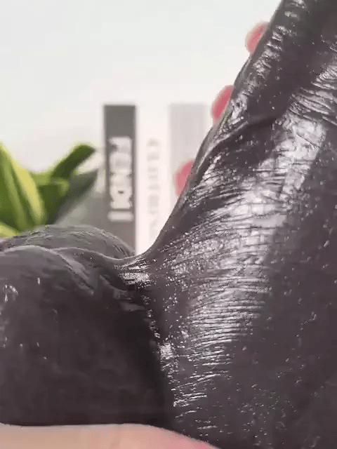 Marcellus 10.8" x 2.6" Thick Sliding Skin Black Dildo with Vac-U-Lock Connector