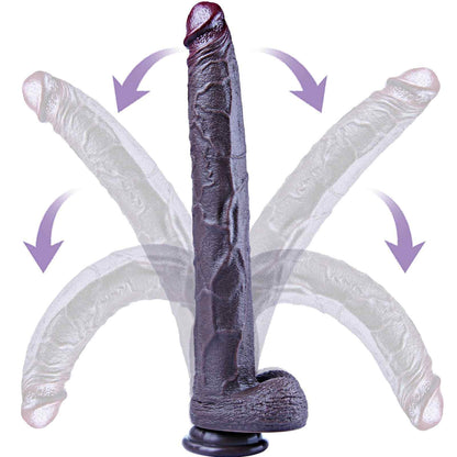 Andre 16.5" x 1.9" Extra-Long Black Dildo Unleash Your Deep Ultimate