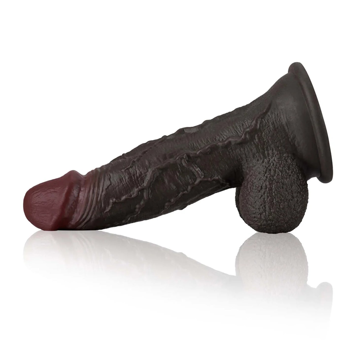 Antwan 14.7" x 3.5" Extra-Thick Black Dildo for Ultimate Pleasure