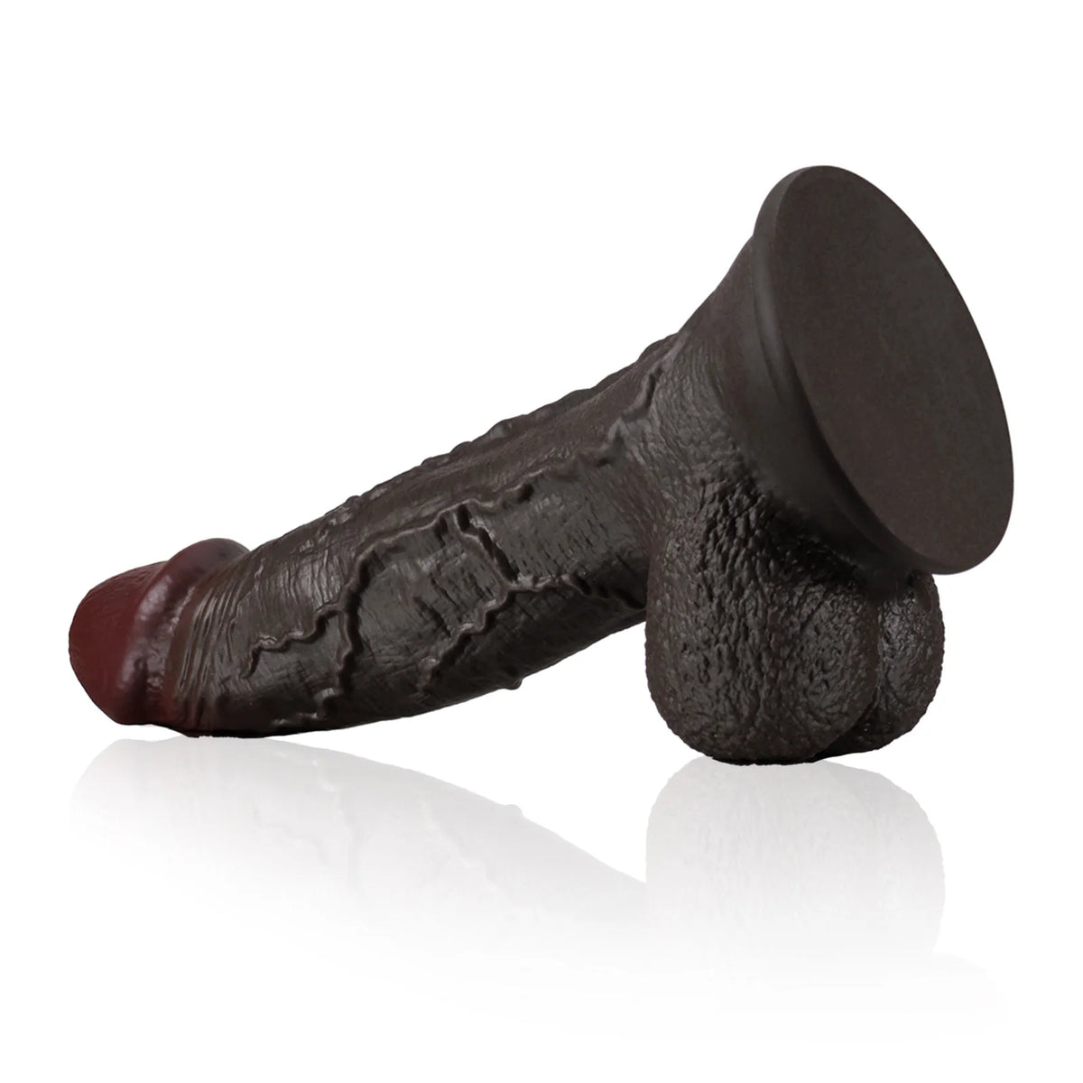 Antwan 14.7" x 3.5" Extra-Thick Black Dildo for Ultimate Pleasure