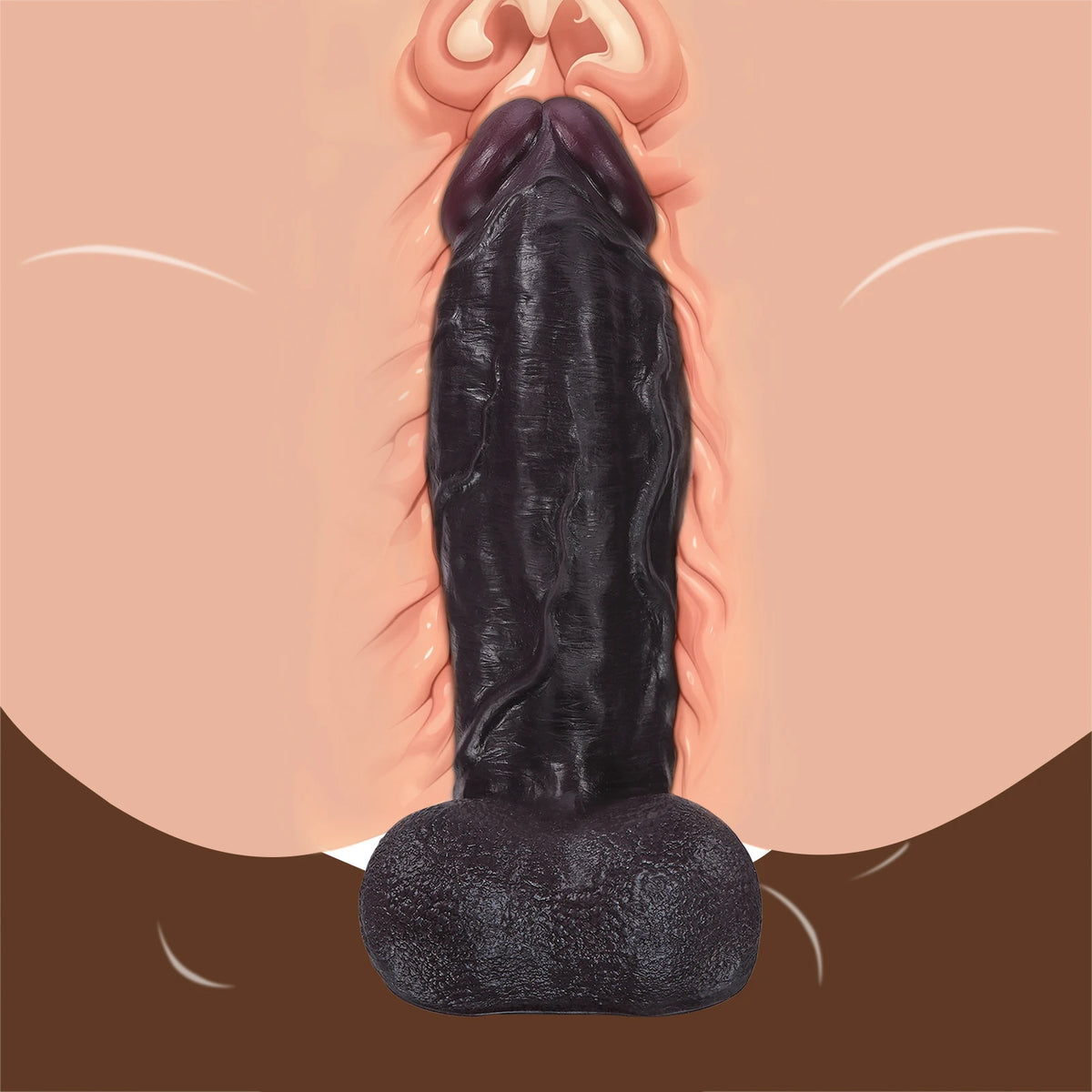 Austin 11" x 3.3" Extra-Thick Realistic BBC Dildo with Progressive Body