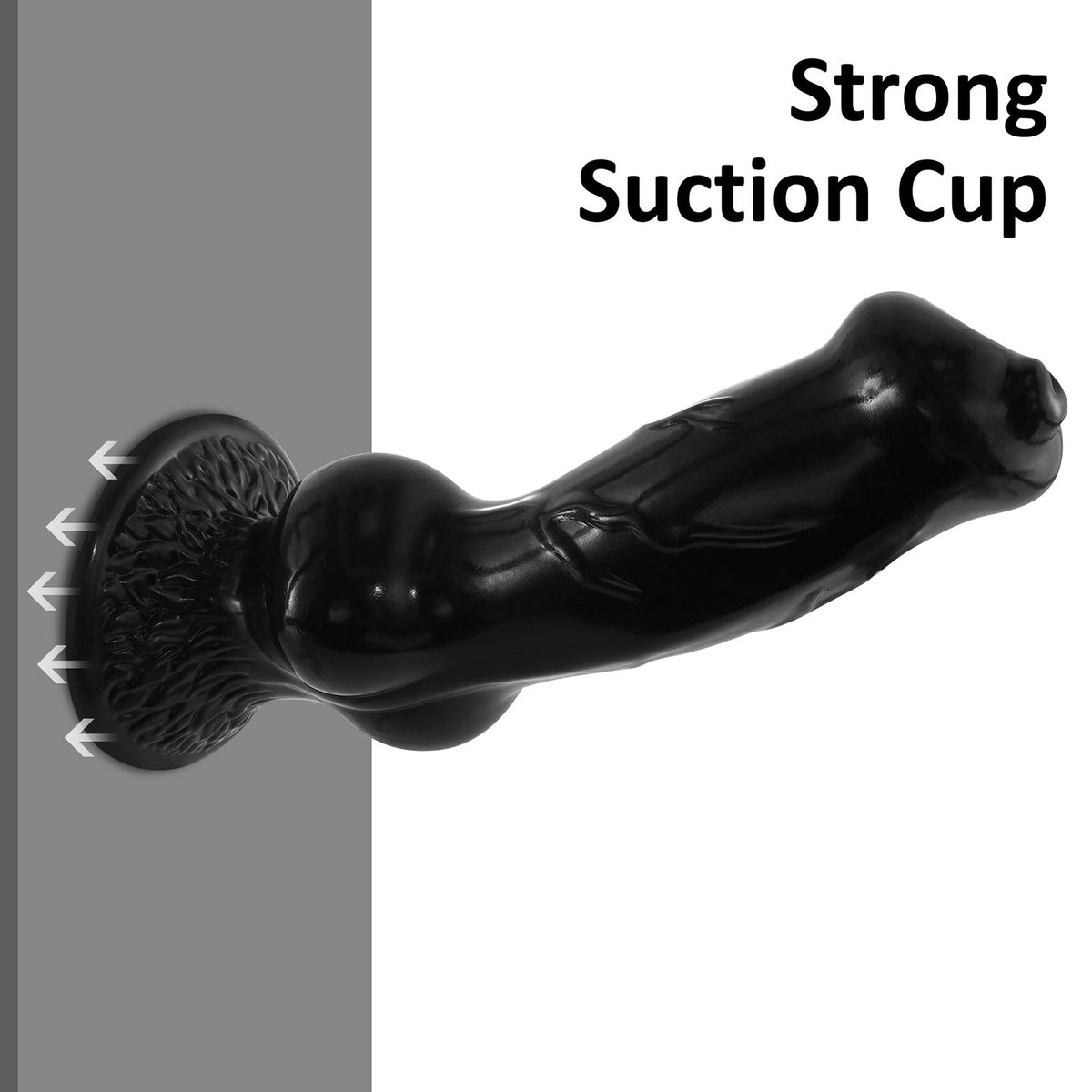 Baxter 12.7" x 3.8" Dog Knot Dildo with Suction Cup Base