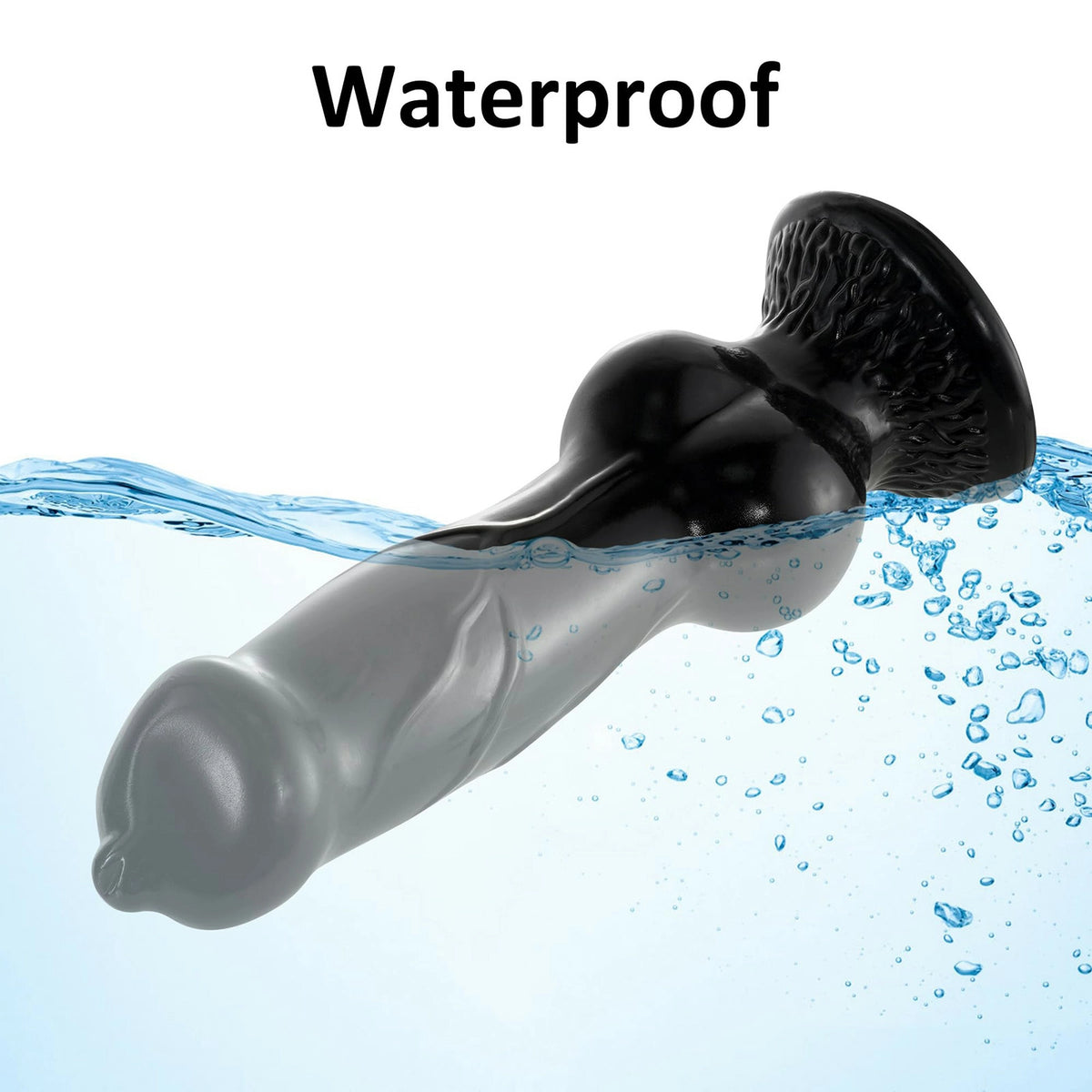 Baxter 12.7" x 3.8" Dog Knot Dildo with Suction Cup Base