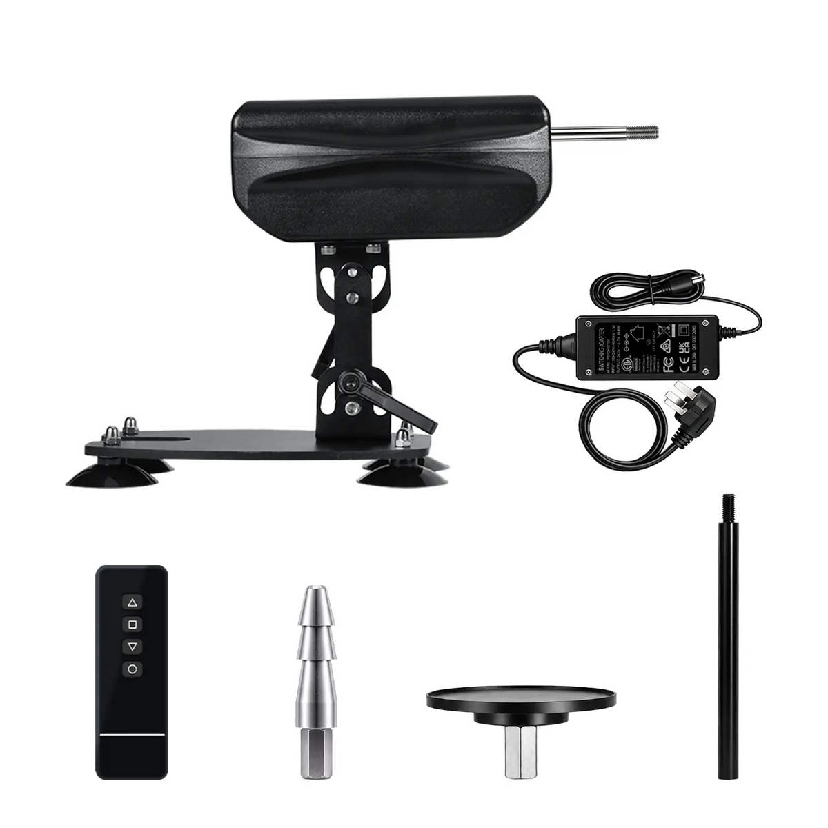 Compact Thrusting Sex Machine with Vac-U-Lock & Suction Base
