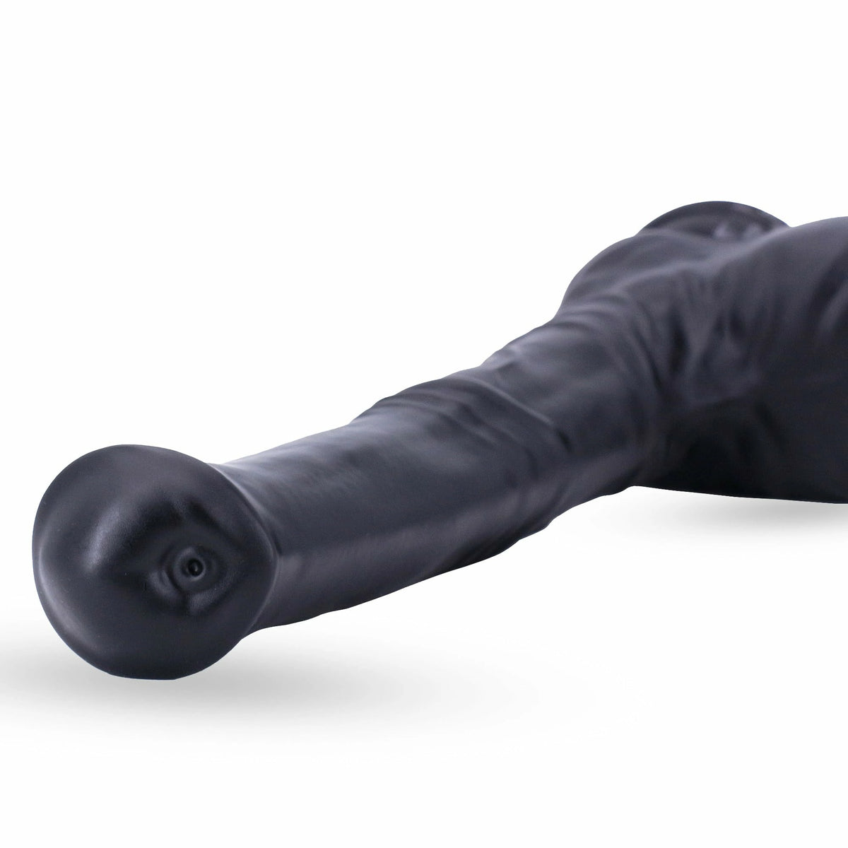Cyprian 12.5" x 2.4" Huge Flexible Silicone Black Horse Dildo