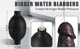 Cyrus 8.3" Realistic Squirting Black Dildo with Suction Base for Cum Play