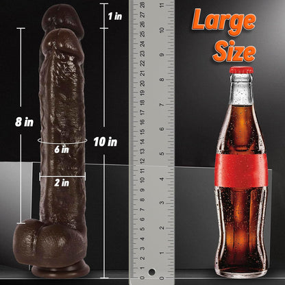 Danny 11" x 2" Heated Thrusting BBC Dildo with 7 Thrust + 3 Vibration Modes