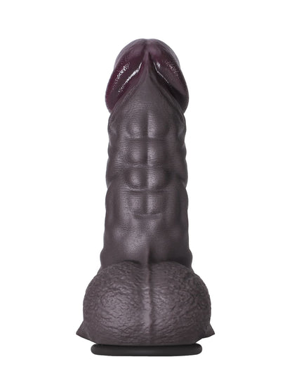 Black Dildo Silicone Darren 7.9" x 2.16" （Medium)