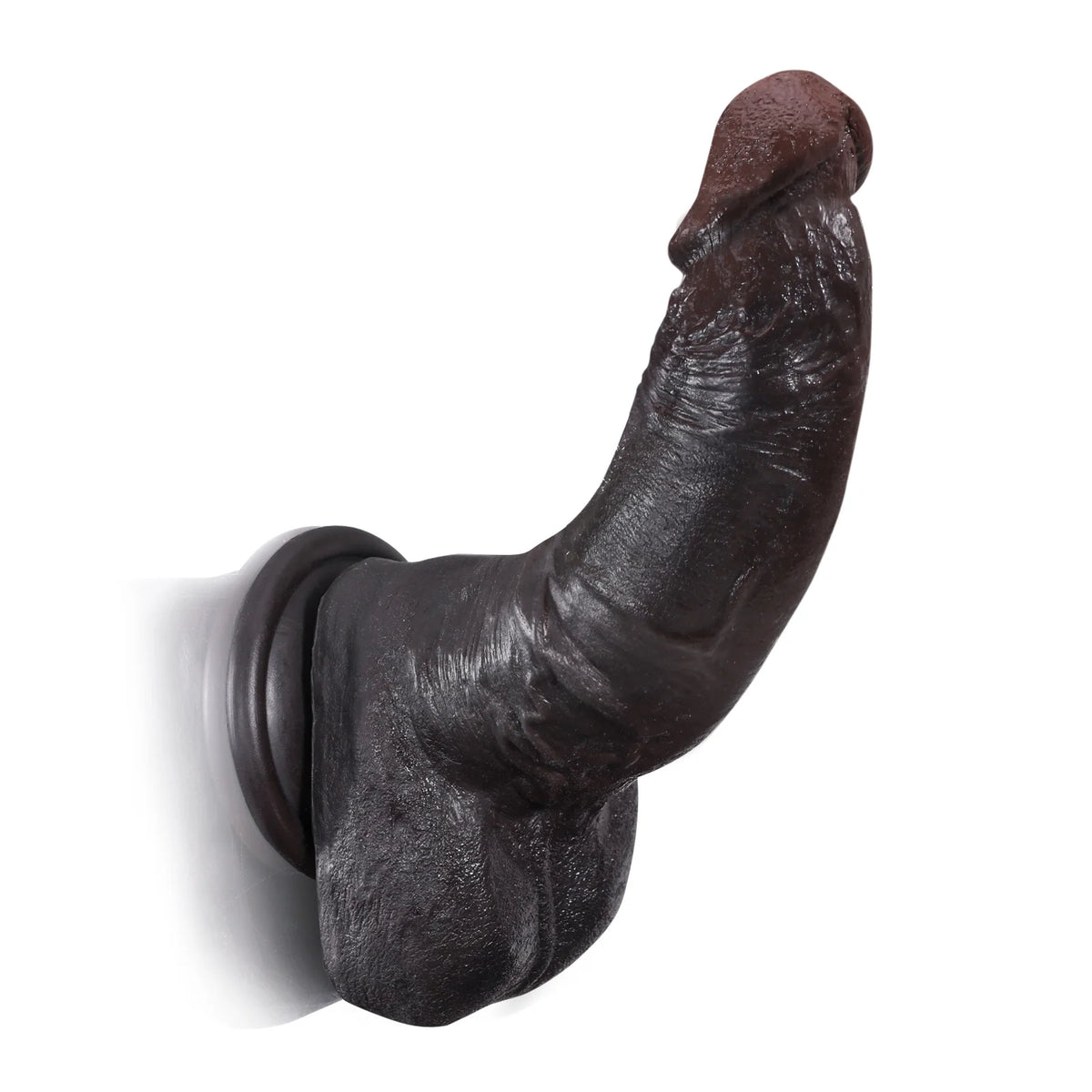 Dave 7.8" x 1.7" Textured Realistic Black Dildo for Beginners