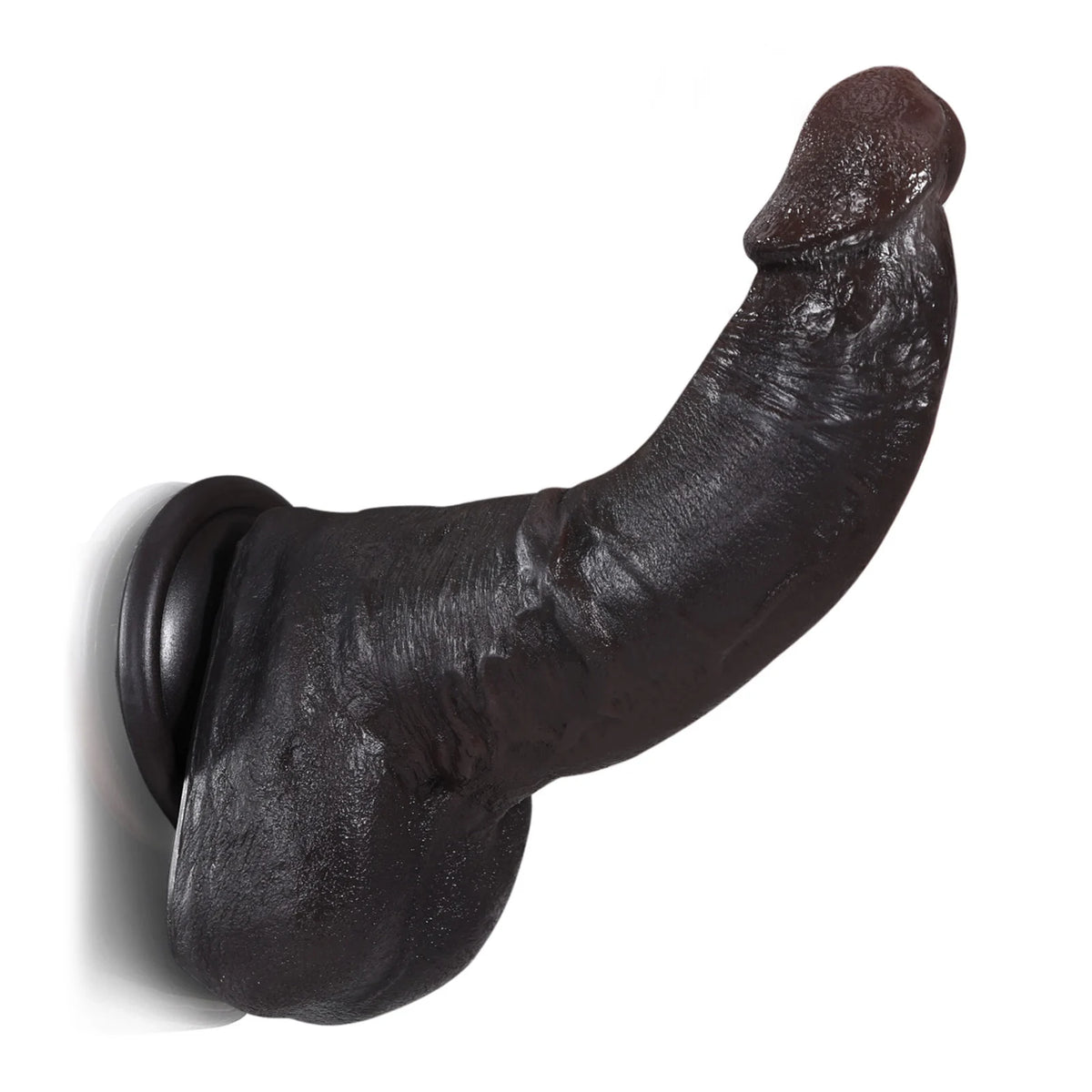 Dave 7.8" x 1.7" Textured Realistic Black Dildo for Beginners