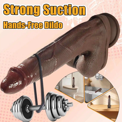 Davidson 10" x 2" Realistic Texture & Lifelike Soft Black Dildo