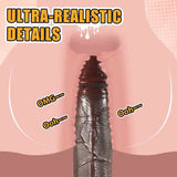 Davidson 10" x 2" Realistic Texture & Lifelike Soft Black Dildo