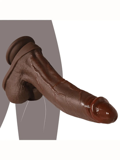 Davidson 10" x 2" Realistic Texture & Lifelike Soft Black Dildo