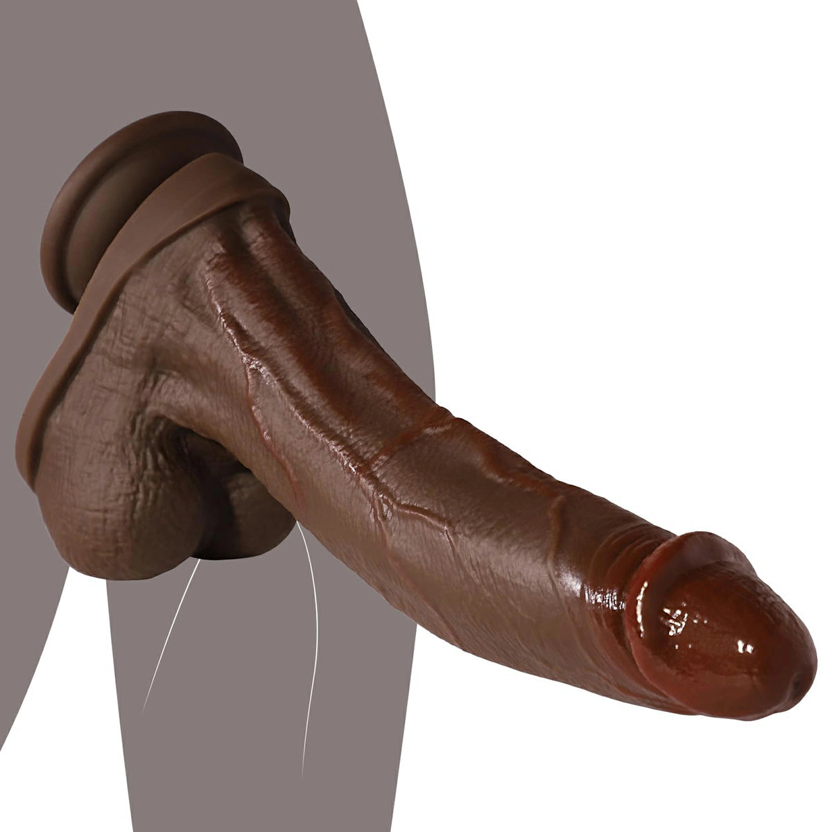 Davidson 10" x 2" Dual Density Realistic Black Dildo
