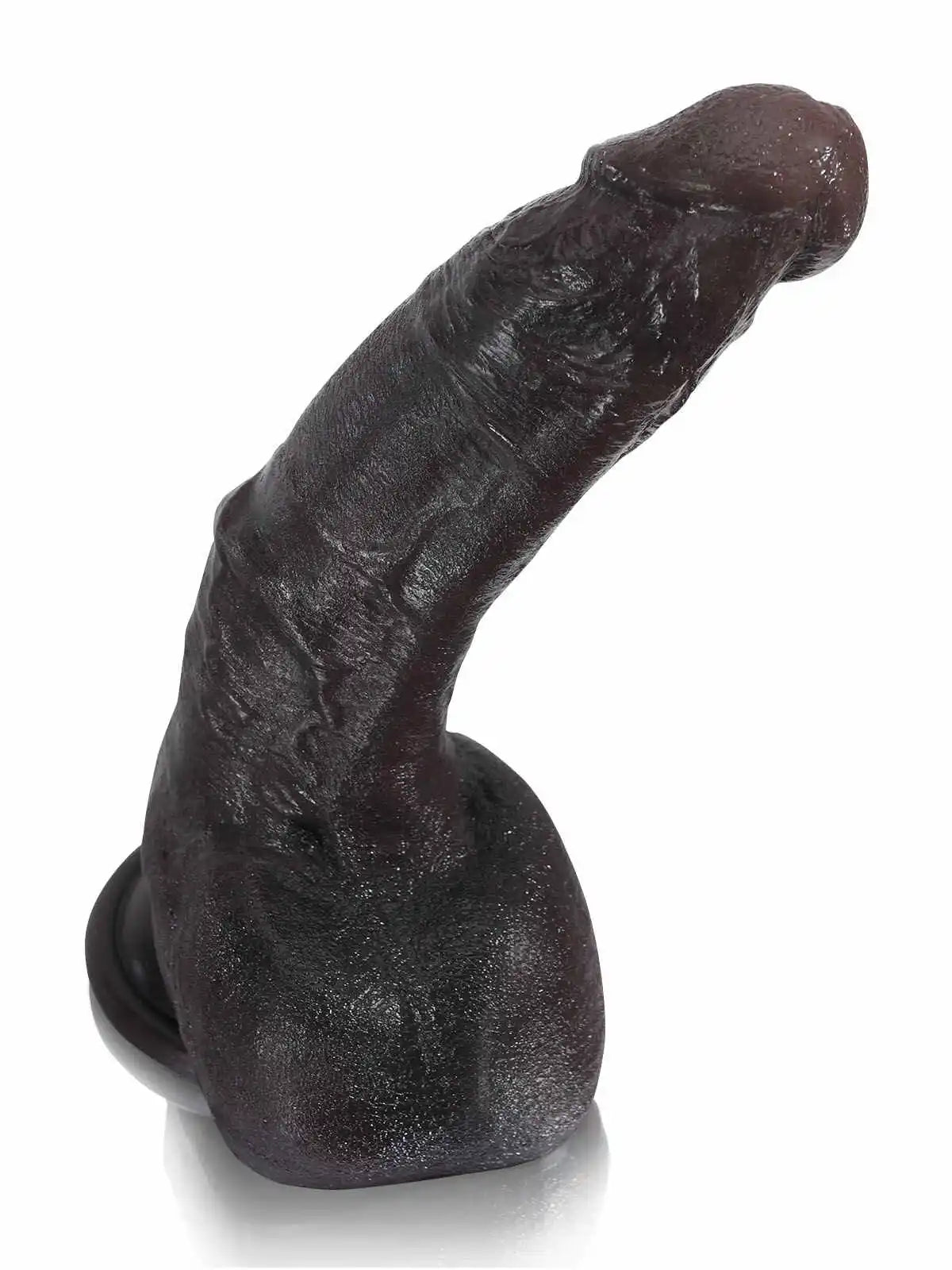 Davs 7.2" x 1.6" Realistic Soft Black Like Dildo for Beginner