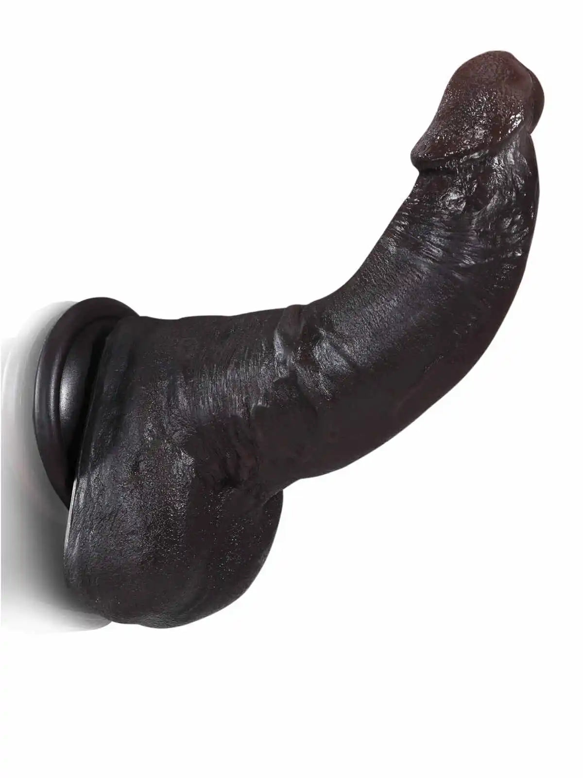 Davs 7.2" x 1.6" Realistic Soft Black Like Dildo for Beginner