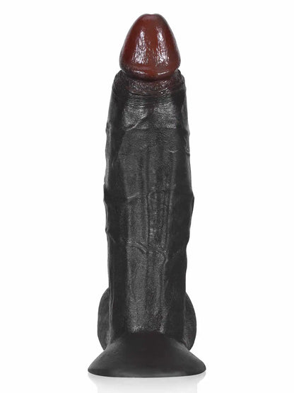 Deku 10.2” x 2.8” Extra-Thick Dildo with Swinging Balls and Suction U-Lock