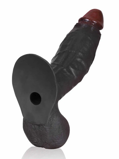 Deku 10.2” x 2.8” Extra-Thick Dildo with Swinging Balls and Suction U-Lock