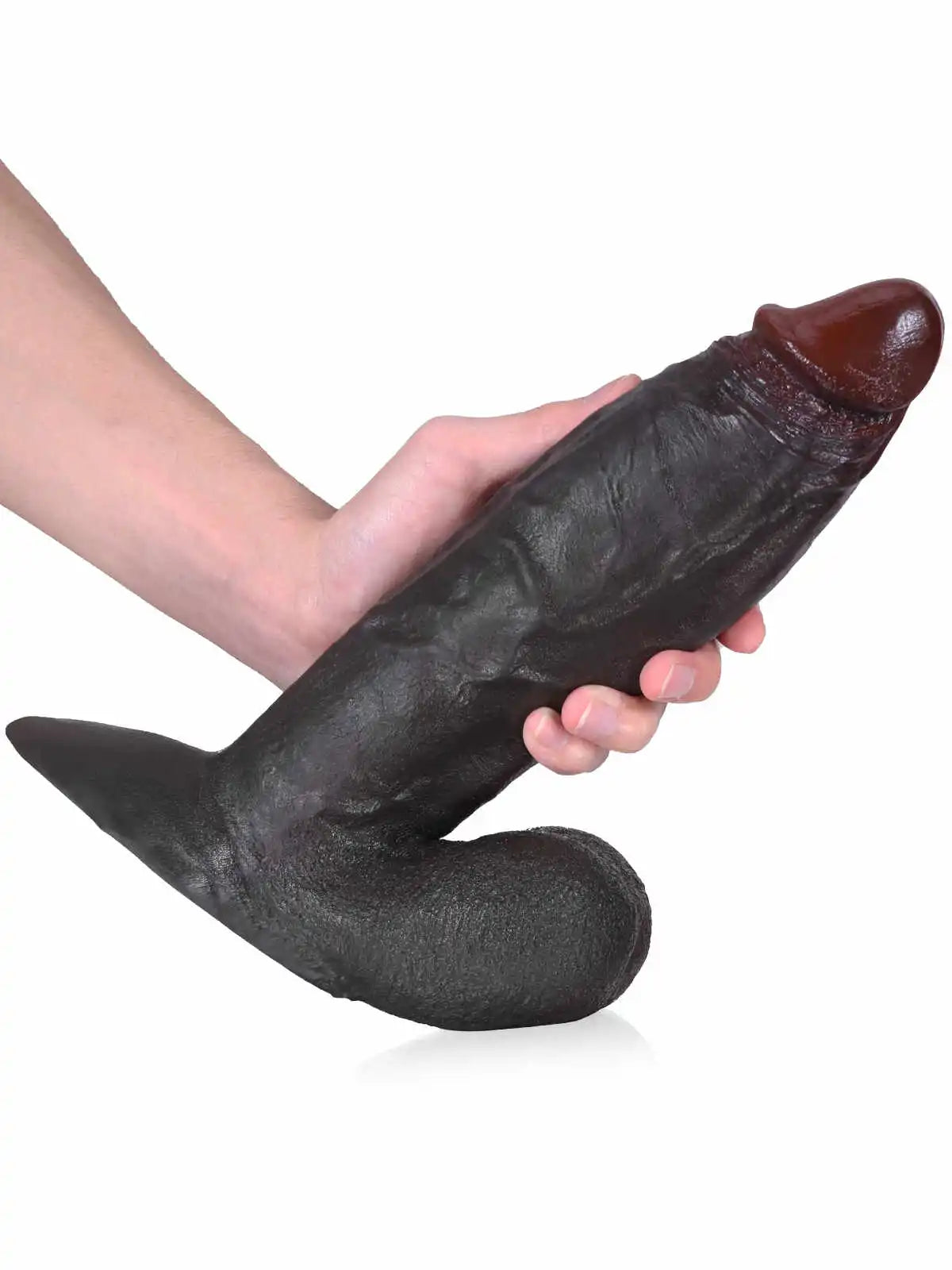 Deku 10.2” x 2.8” Extra-Thick Dildo with Swinging Balls and Suction U-Lock