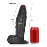 Deku 10" x 2.8" Thick Black Dildo Gift Set with Vac-U-Lock Connector