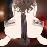 Dennis 9" x 1.6" Black Thrusting Dildo with 3 Thrusting & 7 Vibration Modes