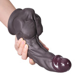 Dennis Medium 9" x 2" Realistic Black Dildo with Sculpted Pecs