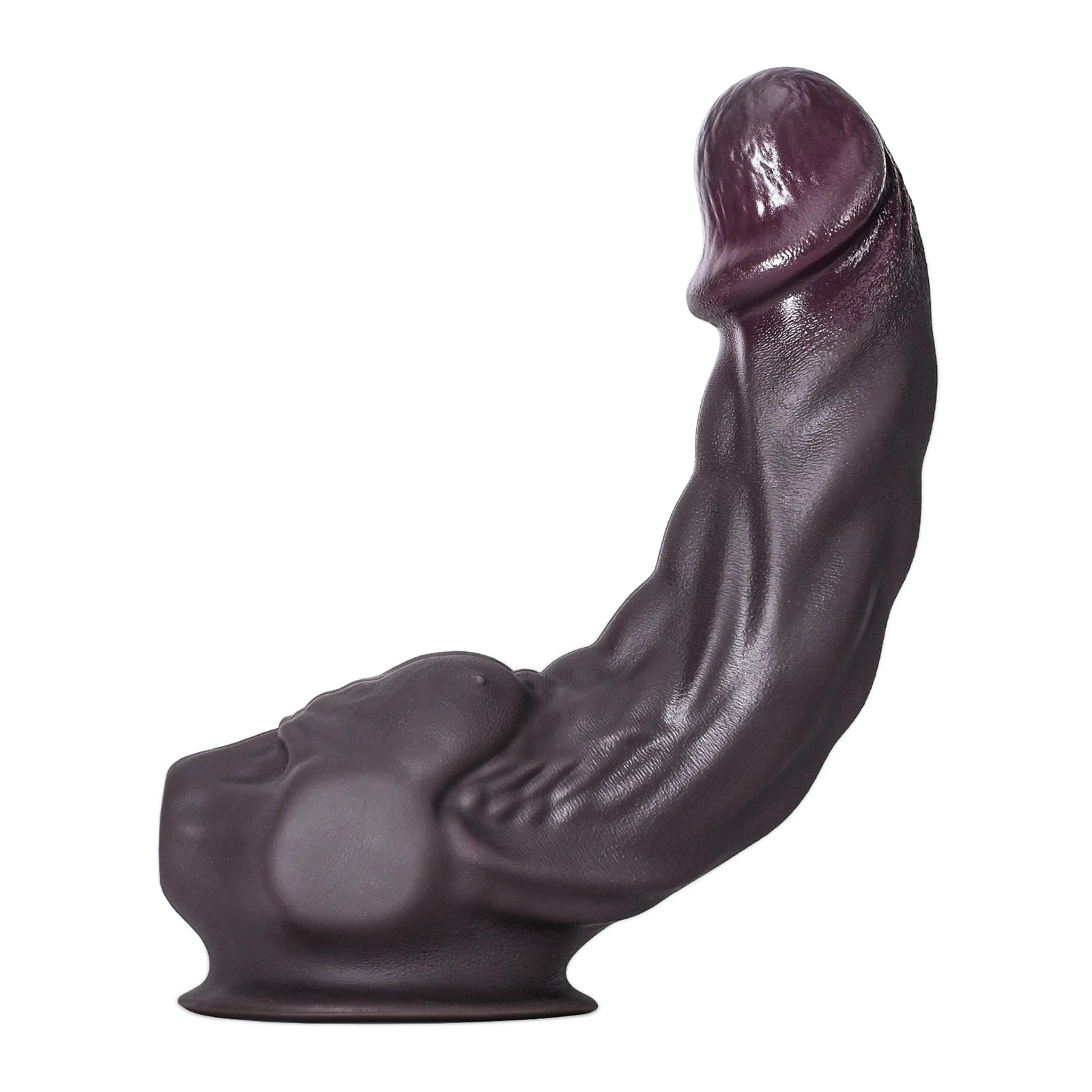 Dennis Small 6.9" x 1.6" Black Silicone Dildo with Sculpted Pecs