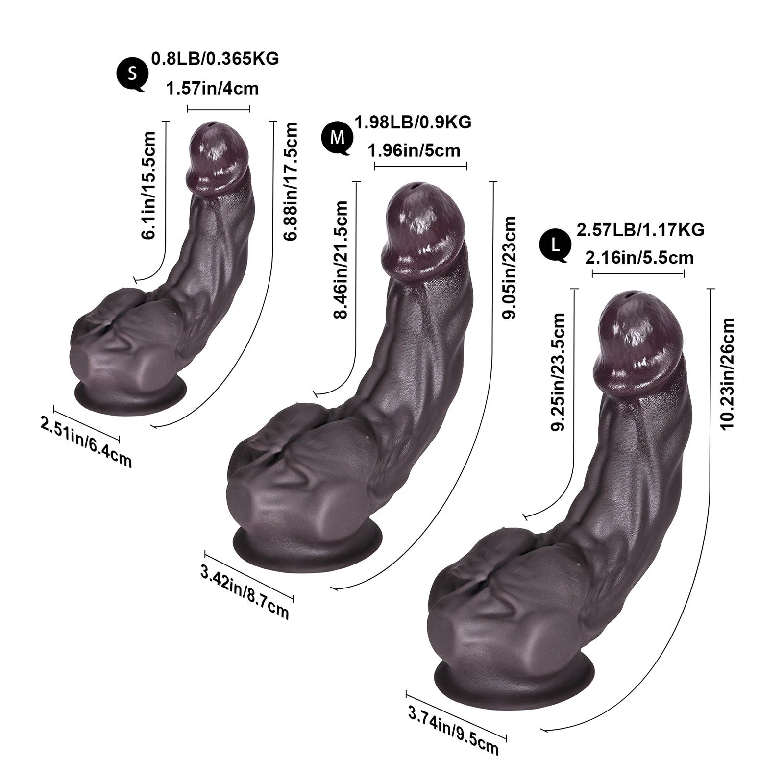 Dennis Small 6.9" x 1.6" Black Silicone Dildo with Sculpted Pecs