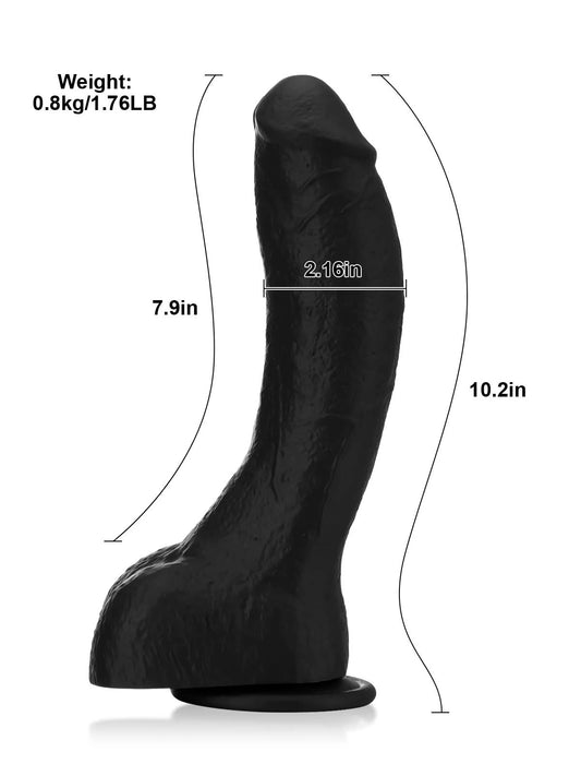 Denzel 10" x 8" Arc Realistic BBC Dildo