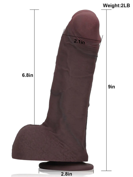 Deontae 9" x 6.8" 9 Inch BBC Dildo