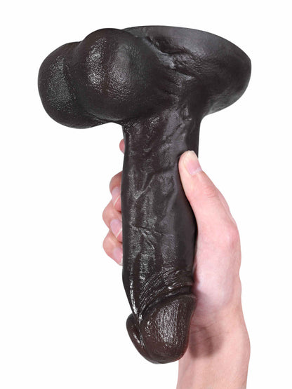 Drnay 8.3” x 1.9” Thick Black Realistic Dildo with Large Balls