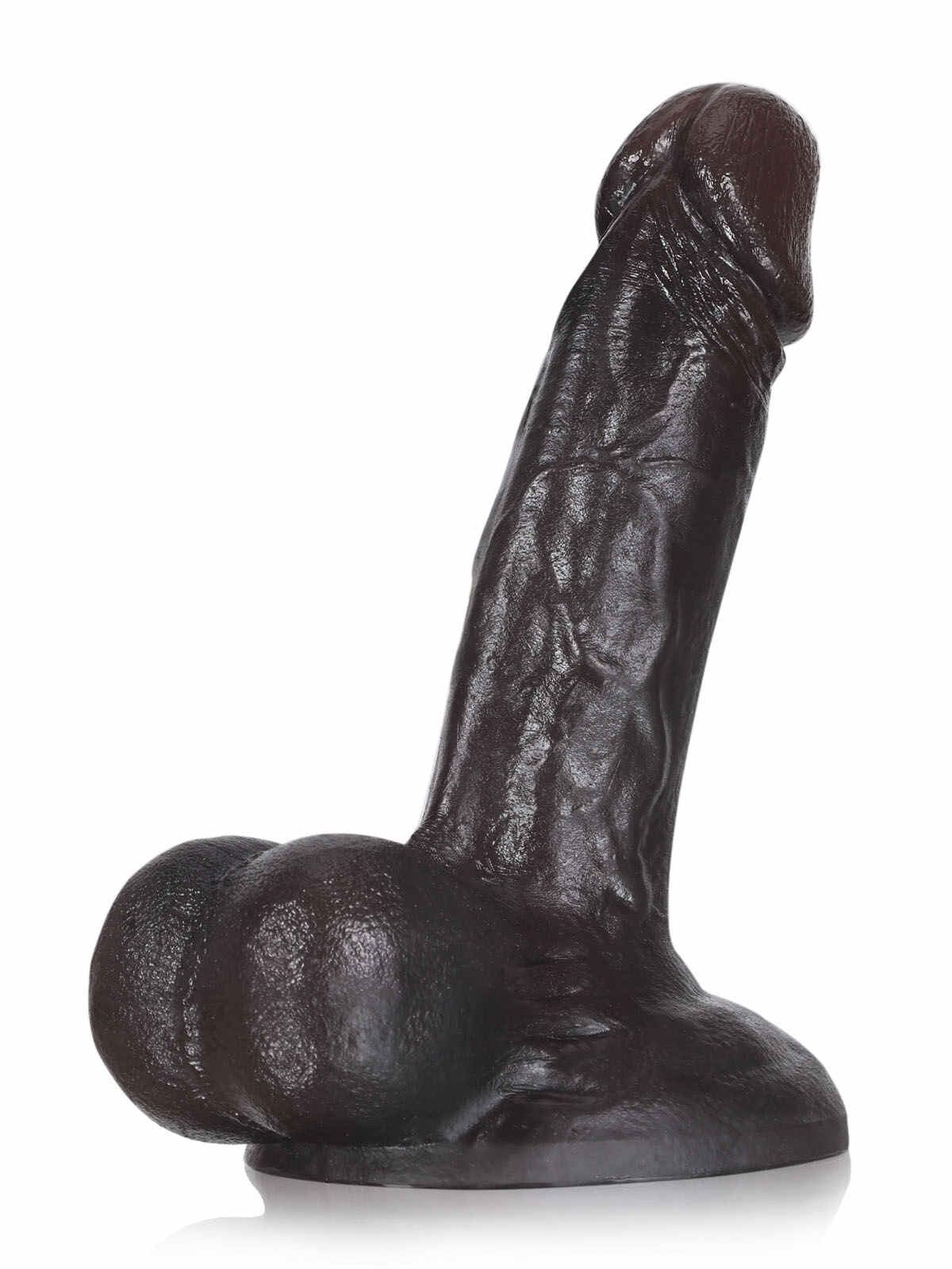 Drnay 8.3” x 1.9” Thick Black Realistic Dildo with Large Balls