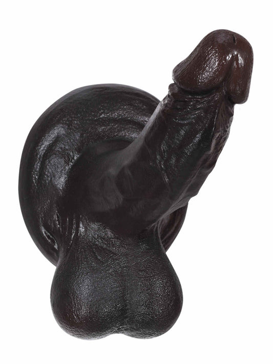 Drnay 8.3” x 1.9” Soft Black Realistic Dildo with Large Balls