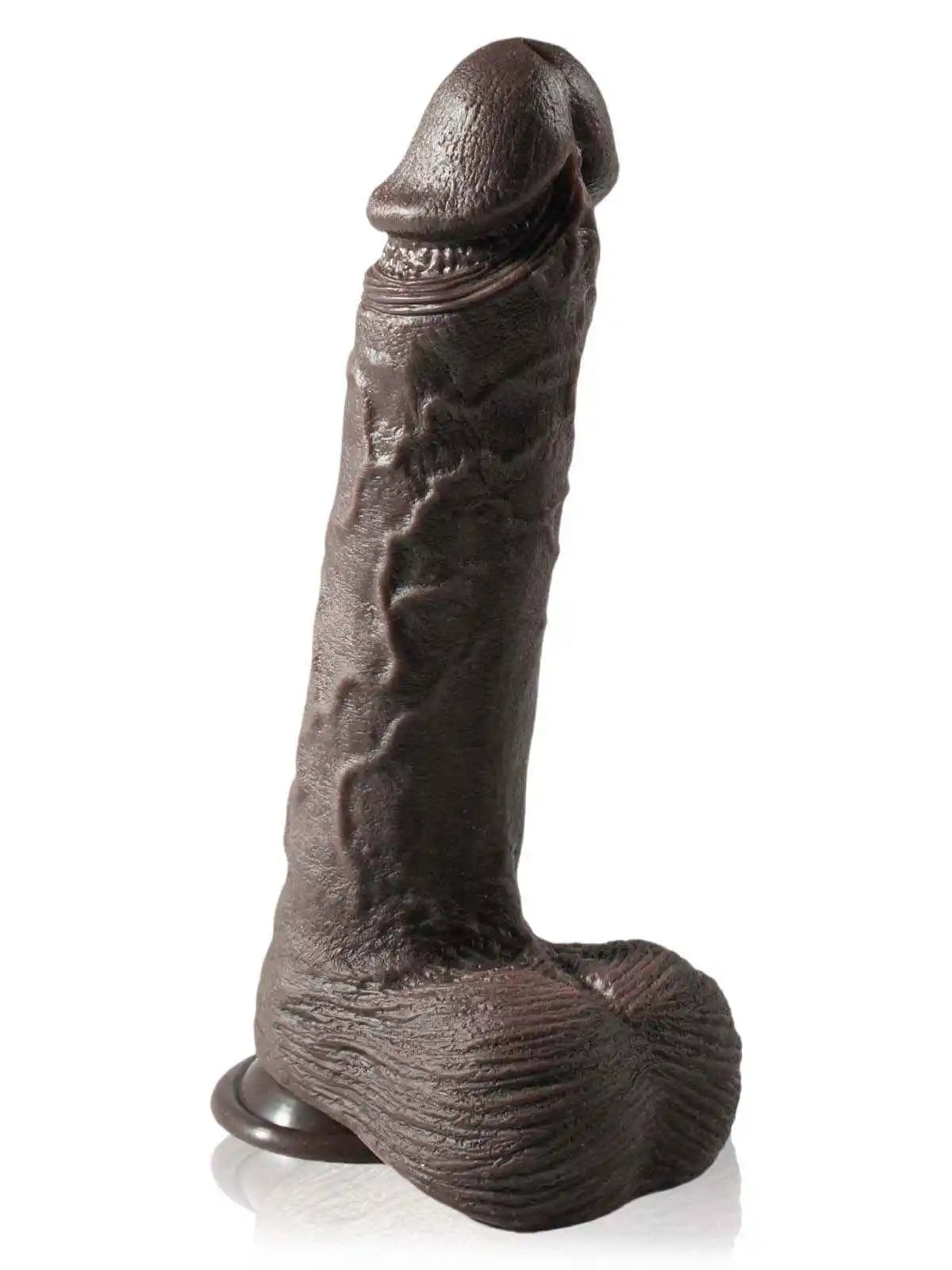 Enduring 10″ × 1.9″ Black Dildo with 7 Thrusting and 3 Vibration Modes