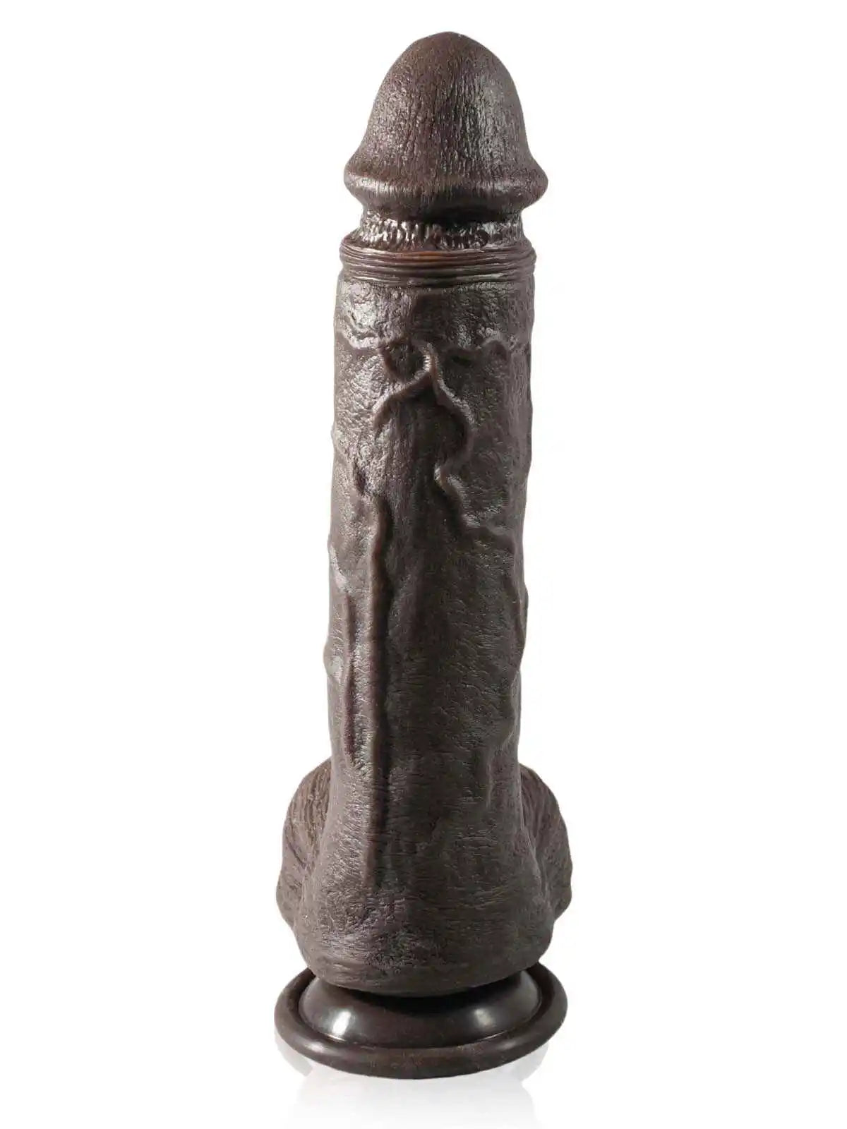 Enduring 10″ × 1.9″ Black Dildo with 7 Thrusting and 3 Vibration Modes