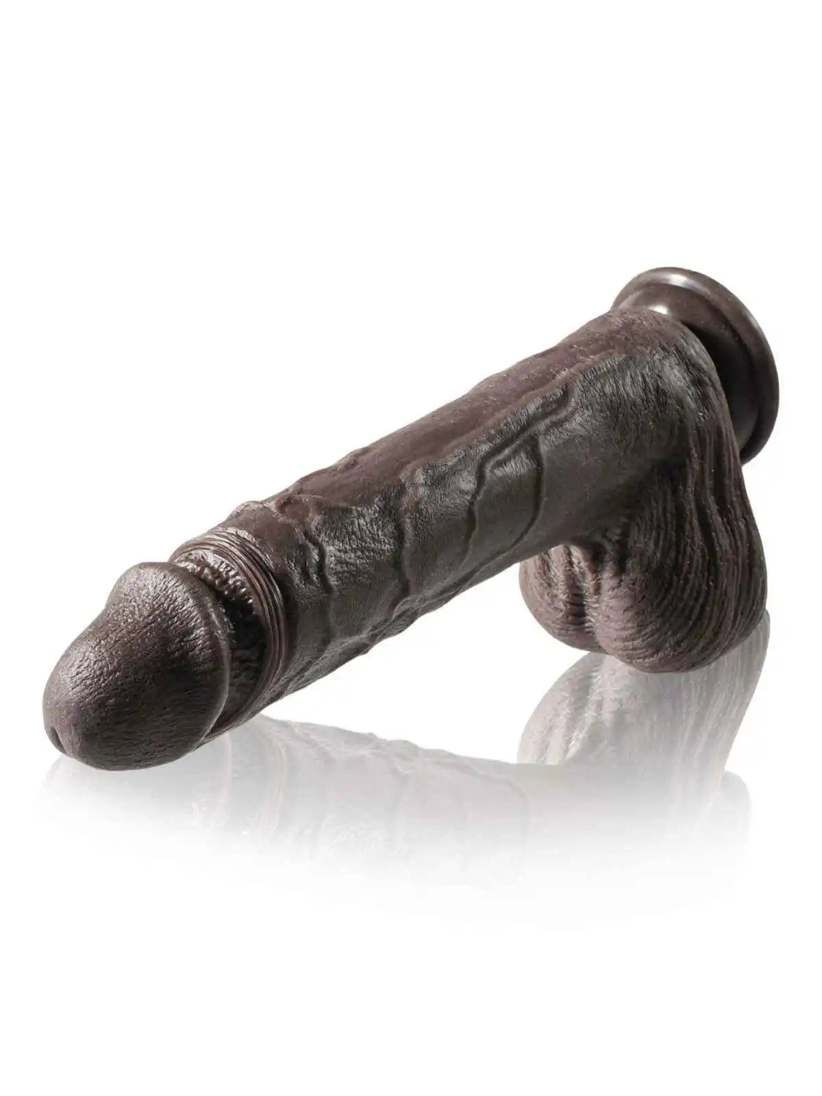 Enduring 10″ × 1.9″ Black Dildo with 7 Thrusting and 3 Vibration Modes