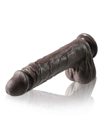 Enduring 10″ × 1.9″ Black Dildo with 7 Thrusting and 3 Vibration Modes